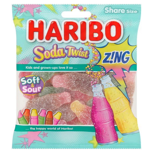 Haribo Soda Twist Zing  175g