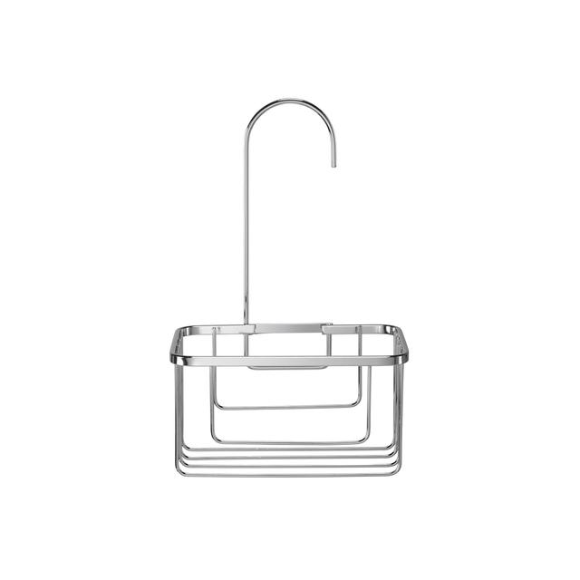 Croydex Chrome Shower Riser Rail Hook Over Caddy Basket 