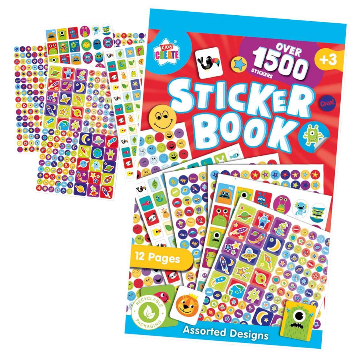 Sticker Book, 1500 Stickers