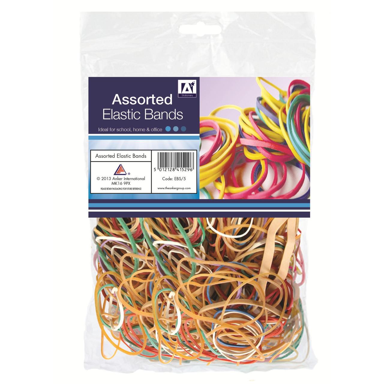 Assorted Elastic Bands 60g