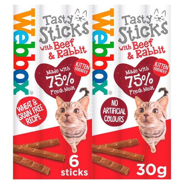 Webbox Cats Delight Tasty Sticks with Beef & Rabbit