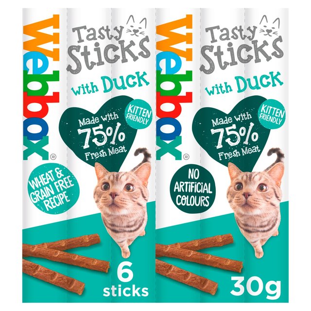 Webbox Cats Delight Tasty Sticks With Duck 6 Sticks 30g