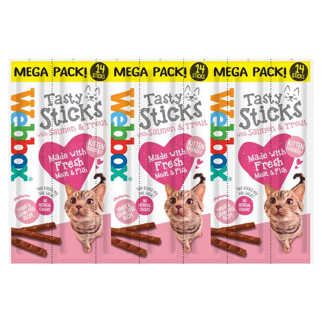 Webbox Cat Tasty Sticks Salmon 14 per pack