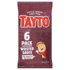 Tayto Wuster Sauce Flavour Potato Crisps 6x25g