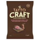 Tayto Craft Hand Cooked Crisps Slow Roasted Beef & Peppercorn Flavour 125g