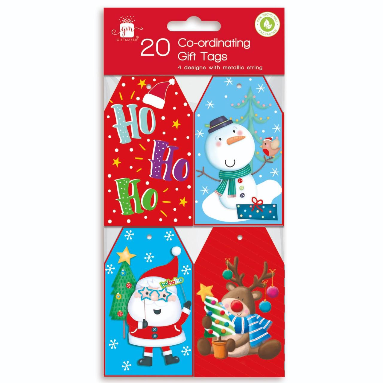 Giftmaker Pack of 20 Novelty Gift Tags