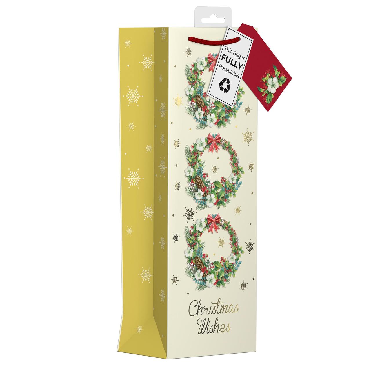 Foliage Christmas Bottle Bag 