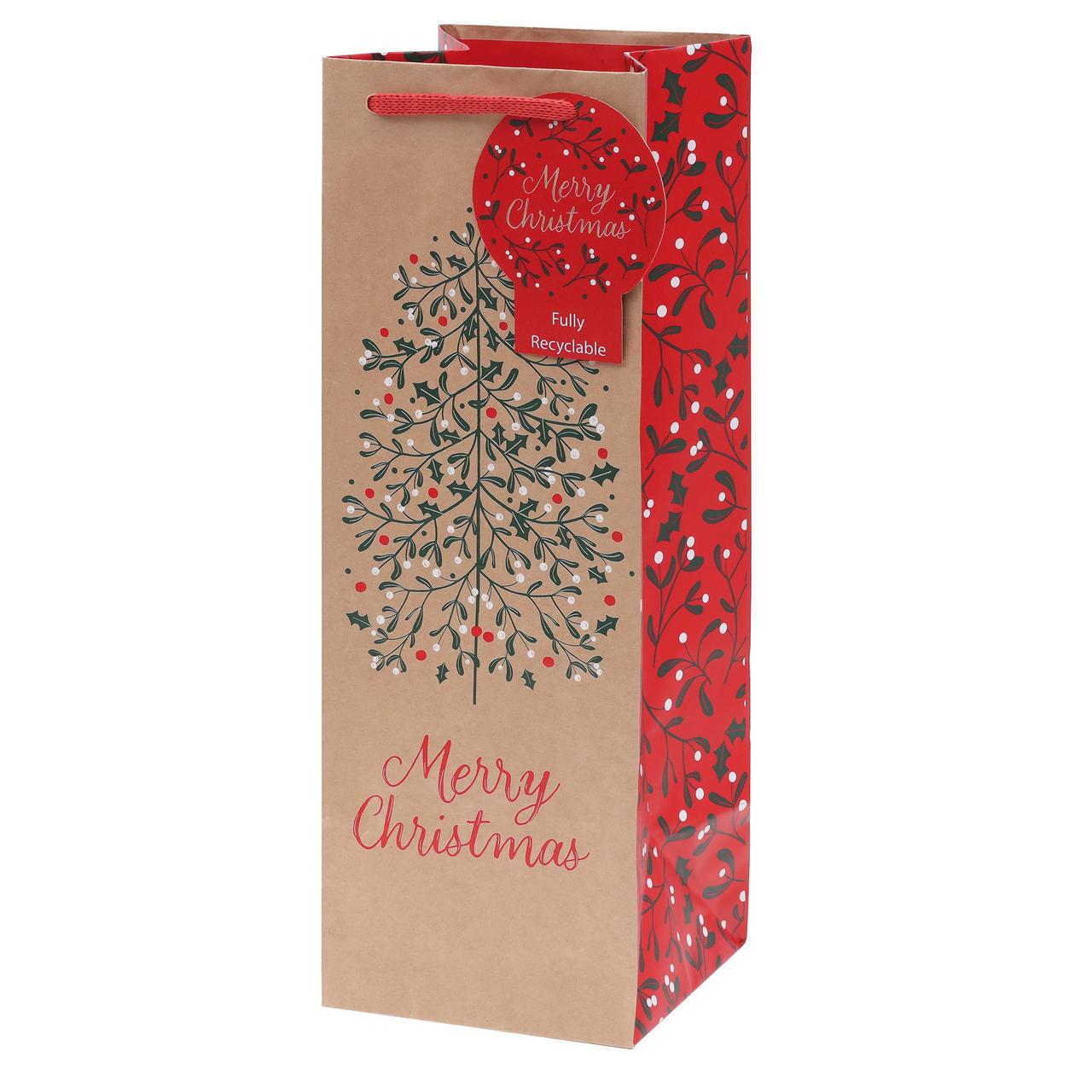 Merry Berry Christmas Bottle Bag 