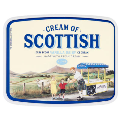 Mackie's of Scotland Cream of Scottish Easy Scoop Vanilla Dairy Ice Cream