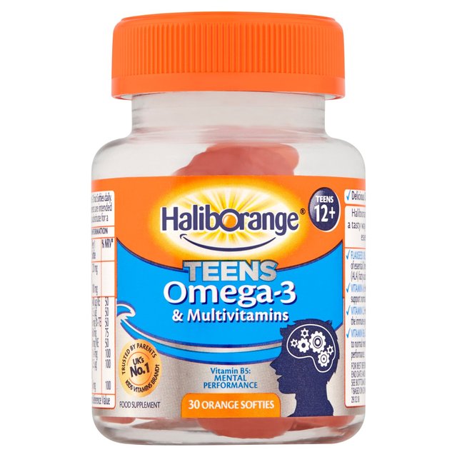 Haliborange Omega 3 Teen Softies 30's Orange 30 per pack