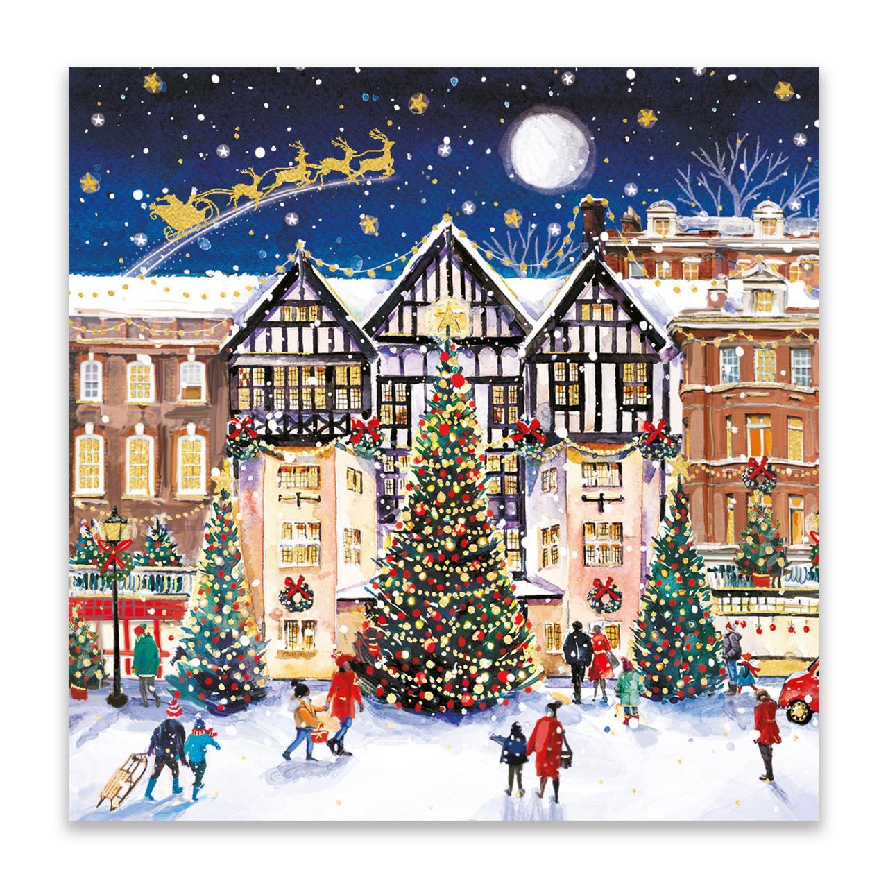 Town Scenes Premium Christmas Card Pack