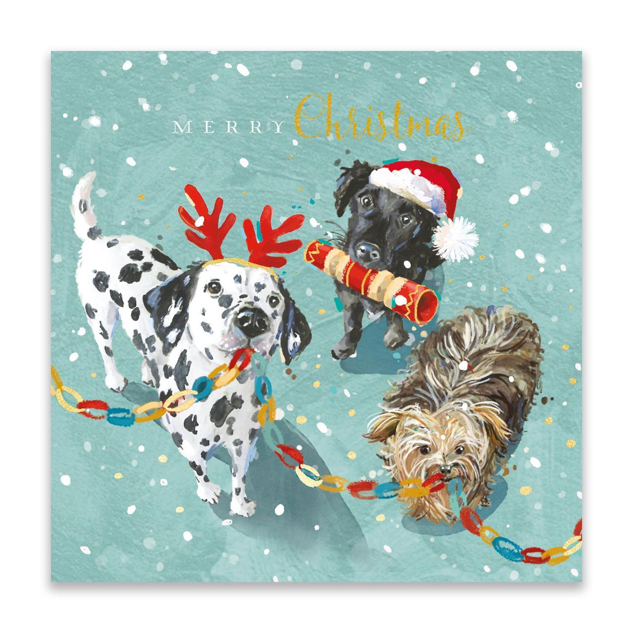 Festive Dogs Christmas Card