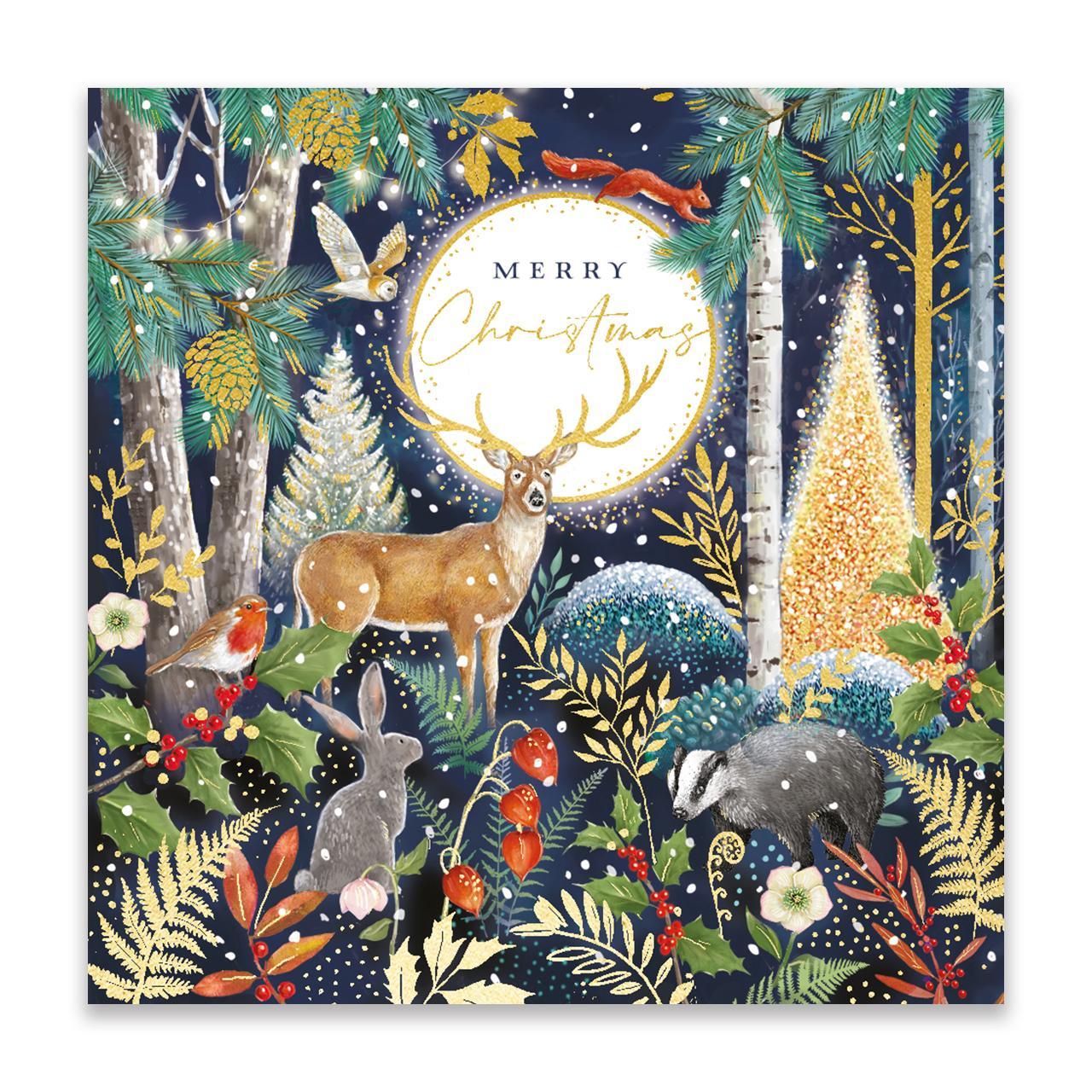 Woodland Stag Christmas Card