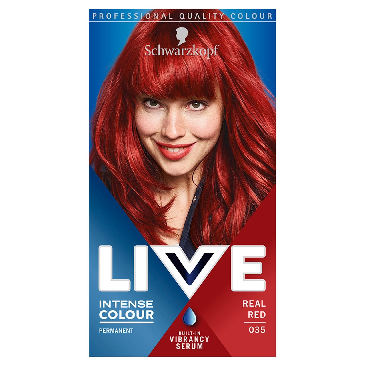 Schwarzkopf Live Permanent Hair Colour Real Red 35