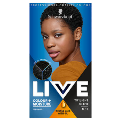 Schwarzkopf Live Colour + Moisture M01 Twilight Black Permanent Hair Dye