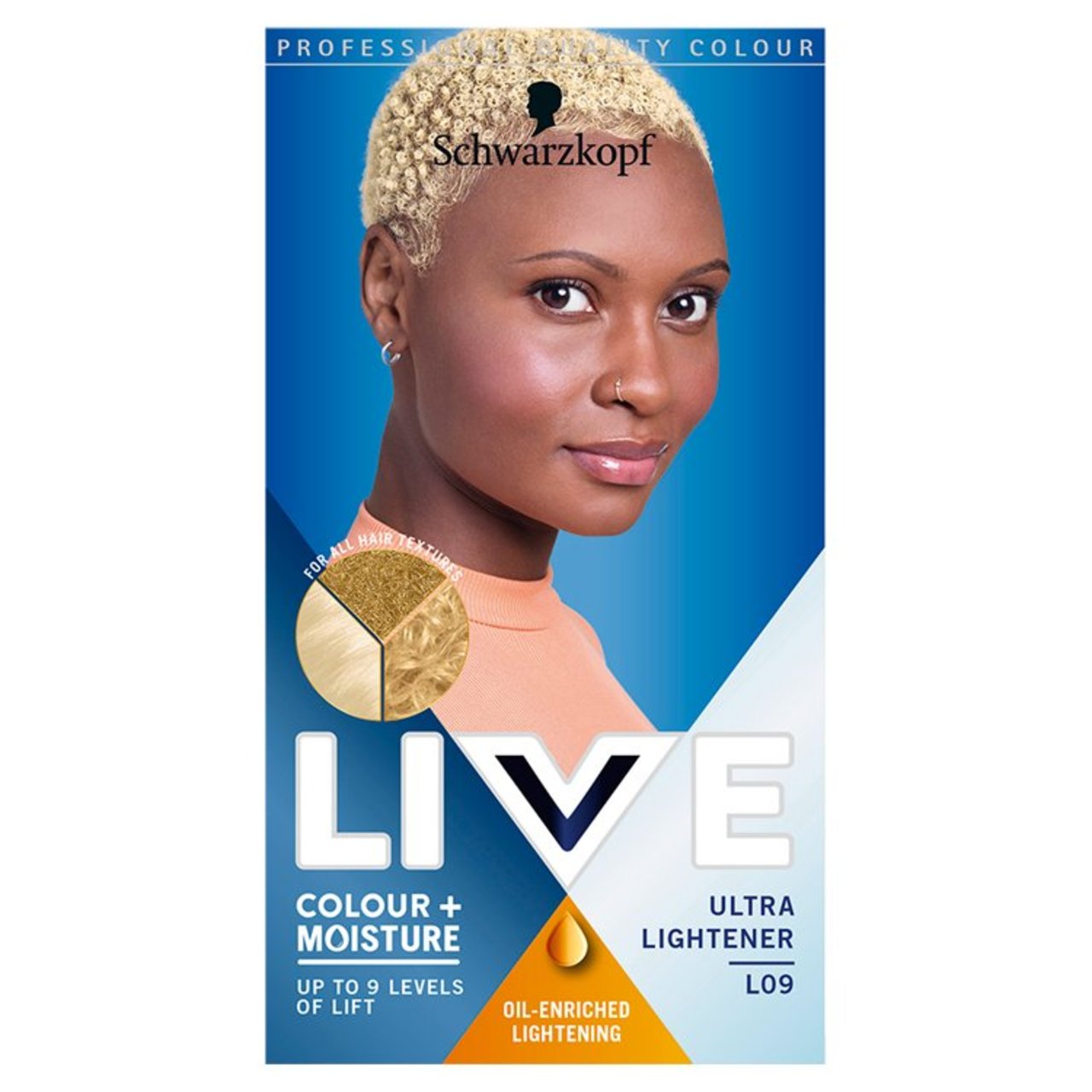 Schwarzkopf LIVE, Bleach, Permanent Blonde Hair Dye, Ultra Lightener L09