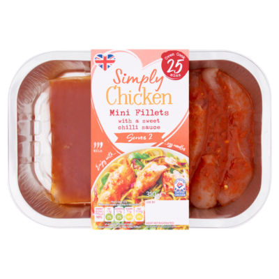 Simply Chicken Mini Fillets with a Sweet Chilli Sauce 310g