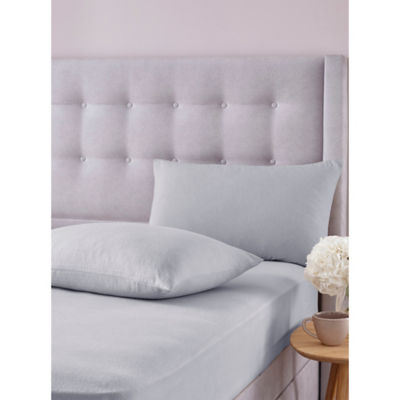 Silentnight Grey Brushed Cotton Fitted Sheet - King