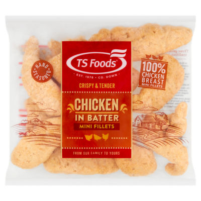 TS Foods Chicken in Batter Mini Fillets