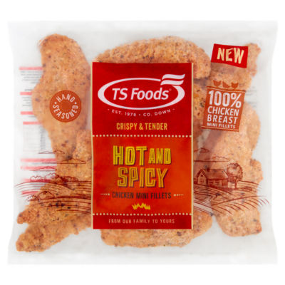 TS Foods Hot and Spicy Chicken Mini Fillets