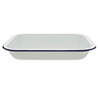 Falcon Rectangular Enamel Roaster Blue 28cm