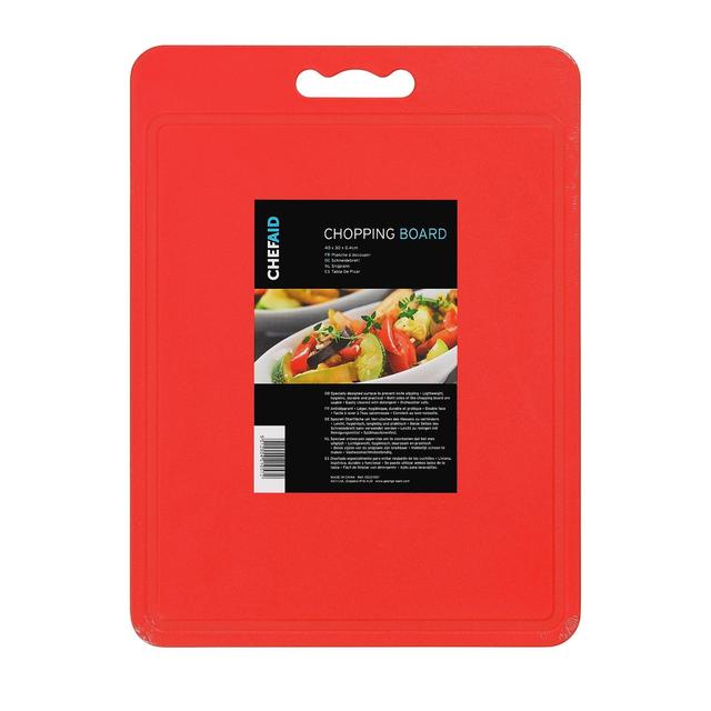 Chef Aid Red Chopping Board, 40x30cm