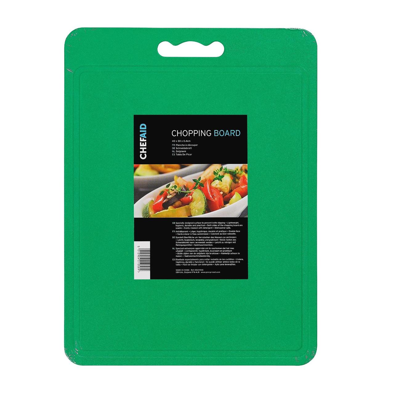 Chef Aid Green Chopping Board, 40x30cm 