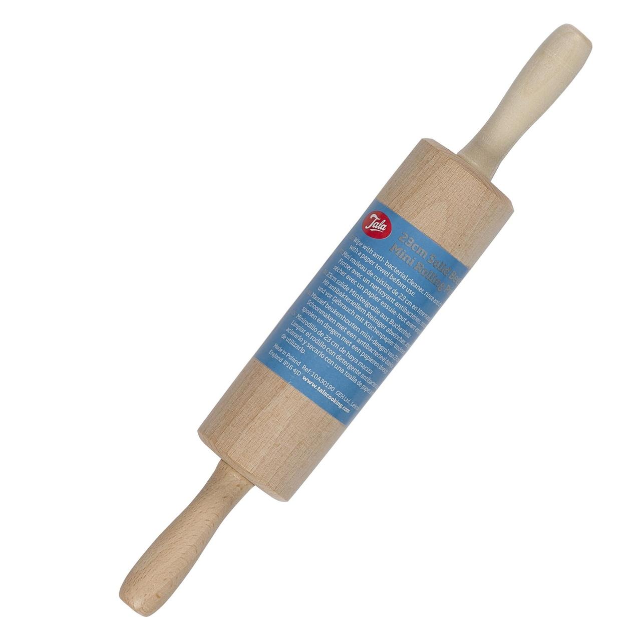 Tala FSC Beechwood Mini Rolling Pin 23cm 