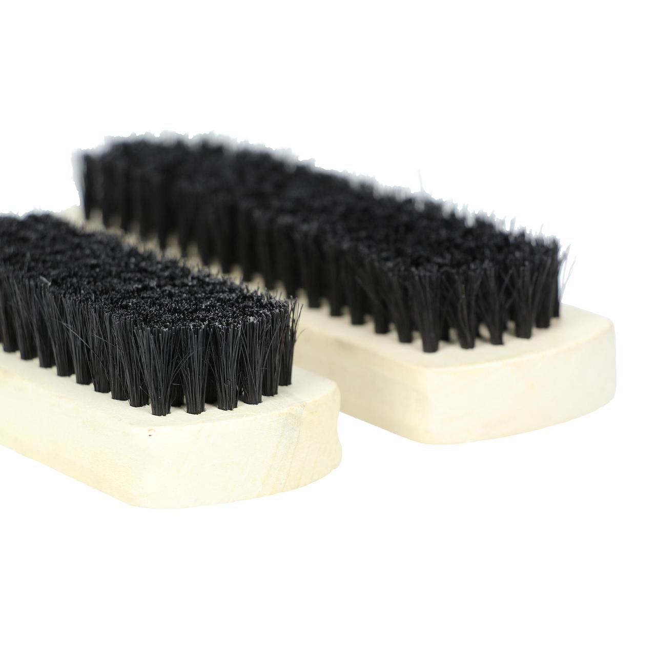 Elliotts Wooden Black Shoe Brushes Set of 2 