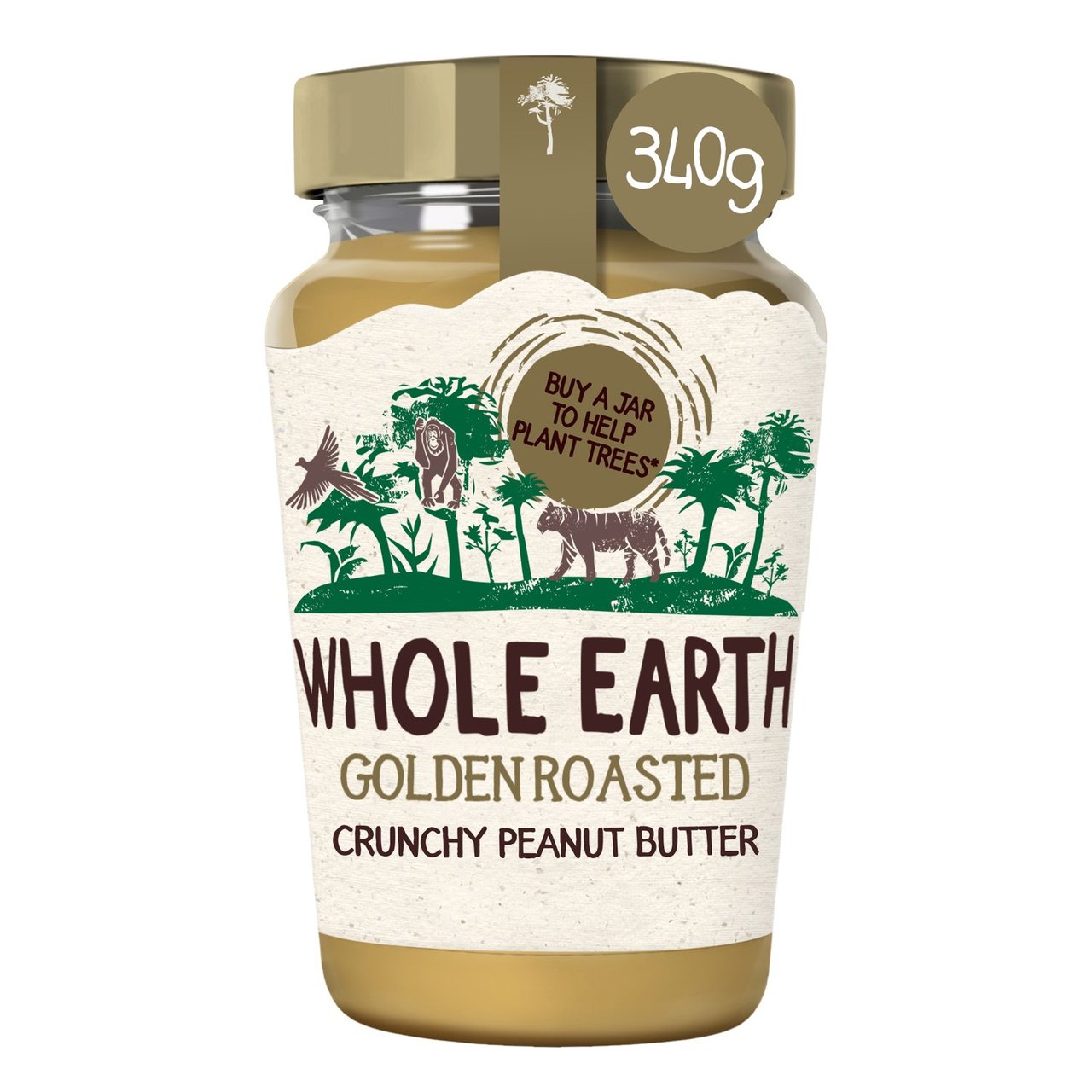 Whole Earth Crunchy Golden Roasted Peanut Butter