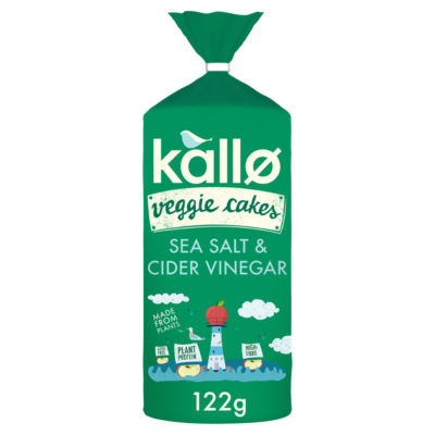 Kallo Lentil & Pea Veggie Cakes Sea Salt & Cider Vinegar 122g