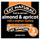 Eat Natural Fruit & Nut Bars Almond & Apricot with a Yoghurt Coating 3 x 50g