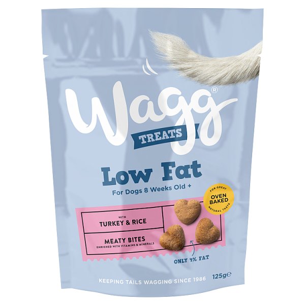 Wagg Turkey Low Fat Dog Treats  125g