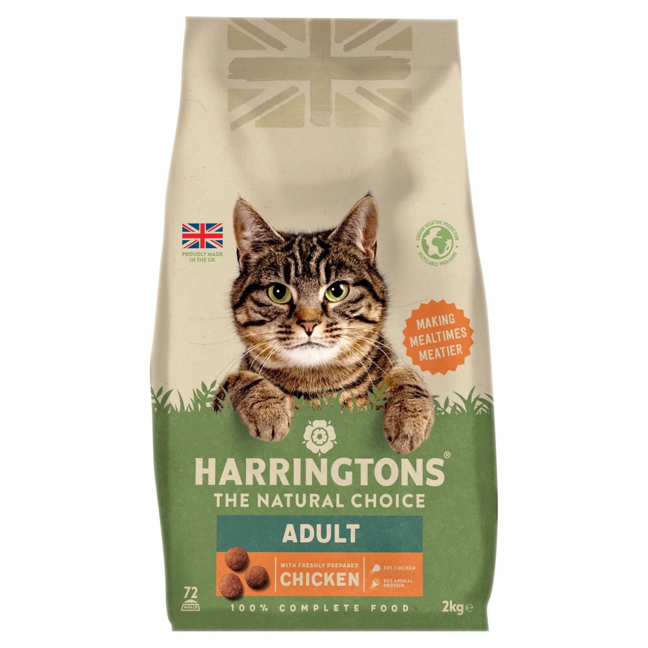 Harringtons Dry Adult Cat Food Chicken 2kg