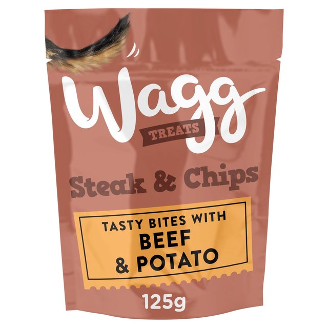 Wagg Steak & Chips Dog Treats  125g