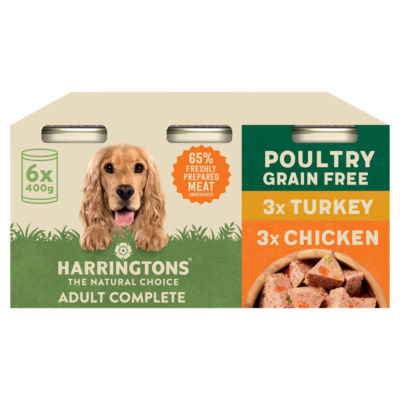 Harringtons Adult Wet Dog Food Tins Multipack, Poultry Selection