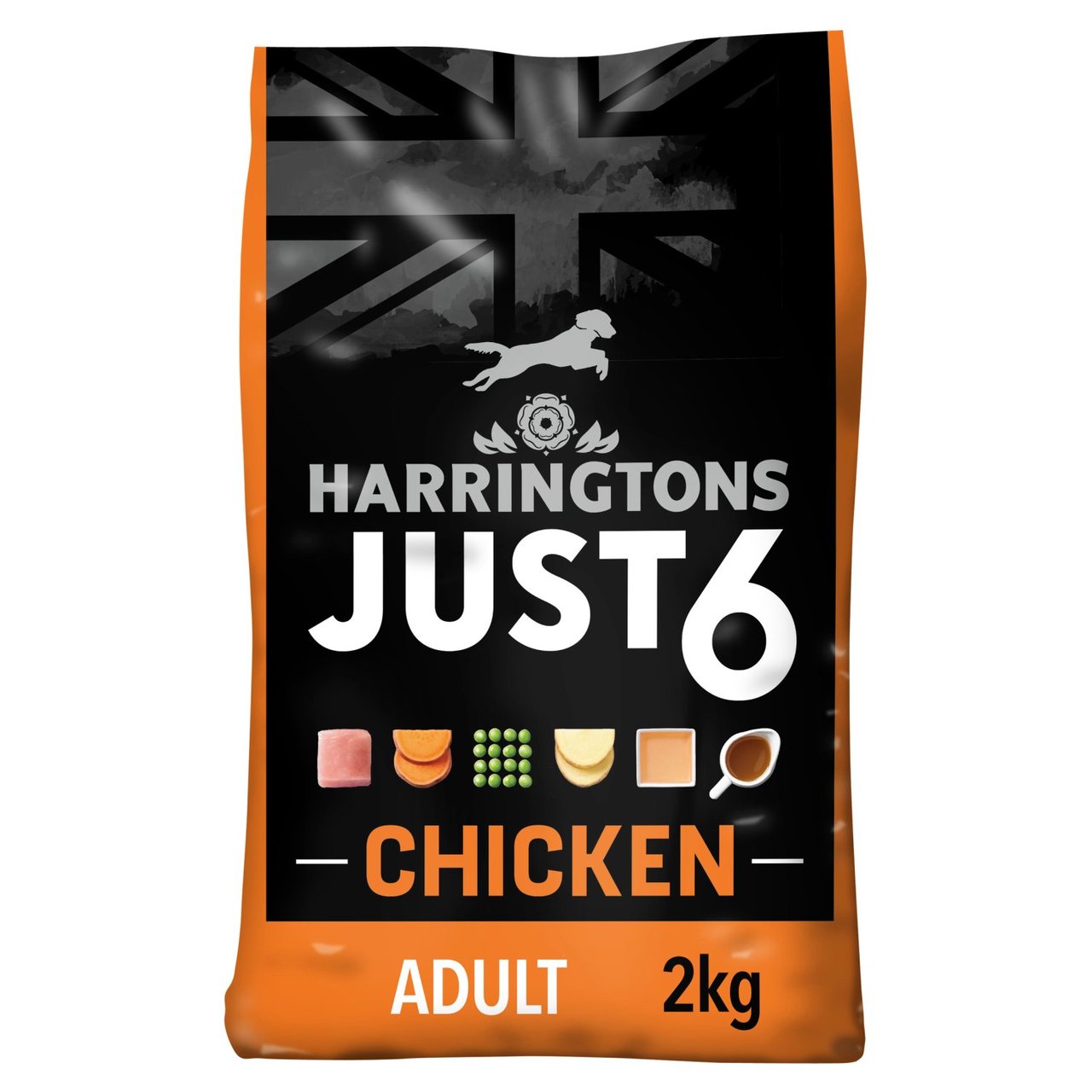 Harringtons Just 6 Chicken & Veg Complete Grain Free Dry Dog Food