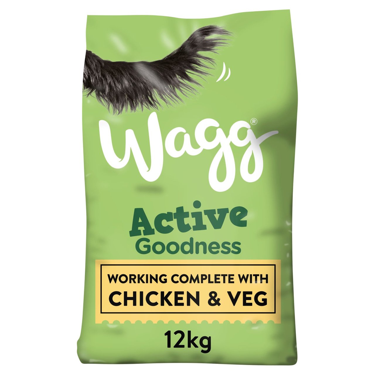 Wagg Active Goodness Complete Adult Working Dry Dog Food Rich in Chicken