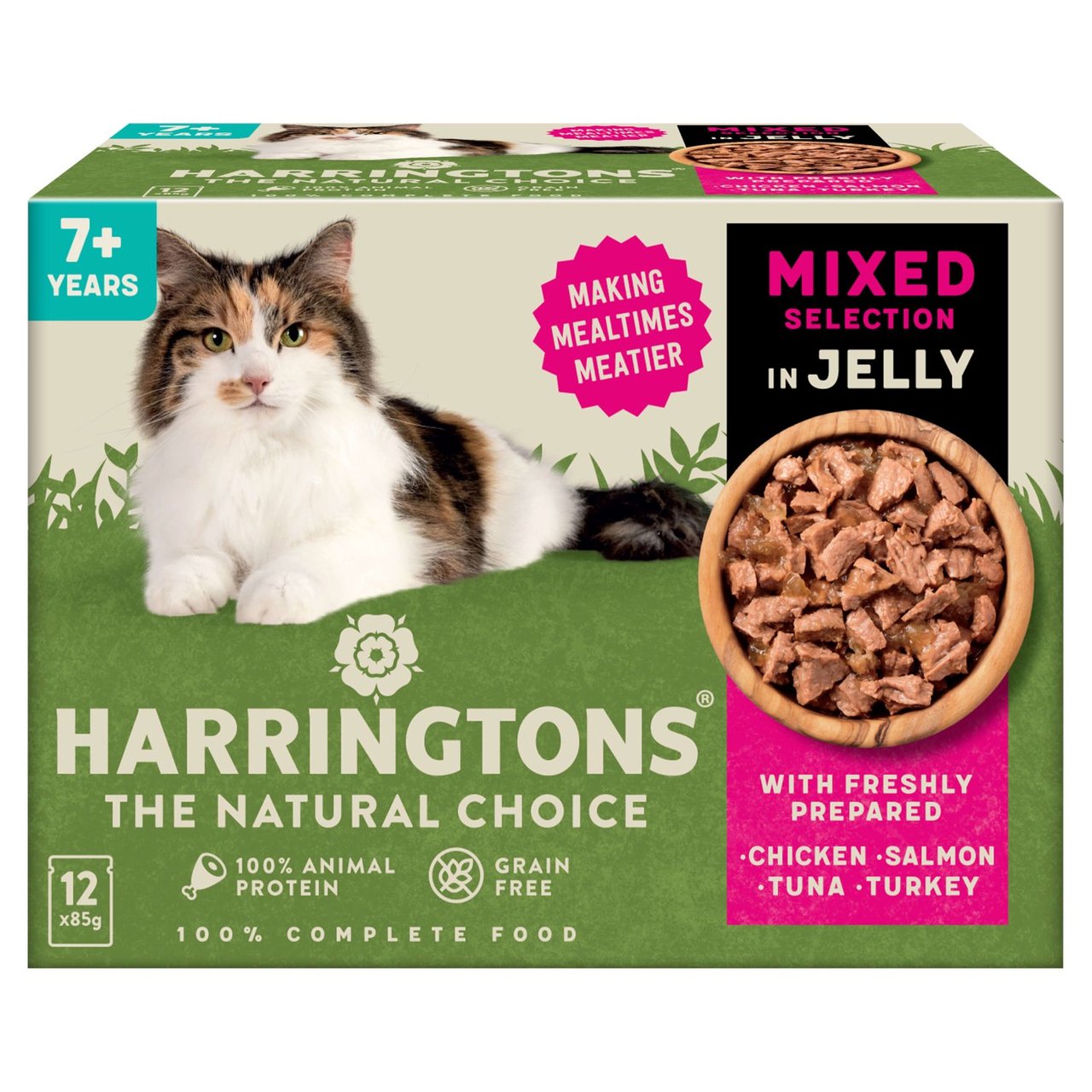 Harringtons Wet Cat Senior Mixed in Jelly