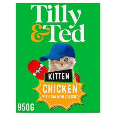 Tilly & Ted Kitten Chicken with Salmon Delight 950g