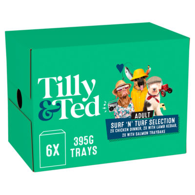 Tilly & Ted Adult Surf 'N' Turf Selection 6 x 395g (2.37kg)