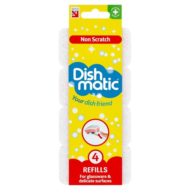 Dishmatic Non Scratch Refill 4 per pack