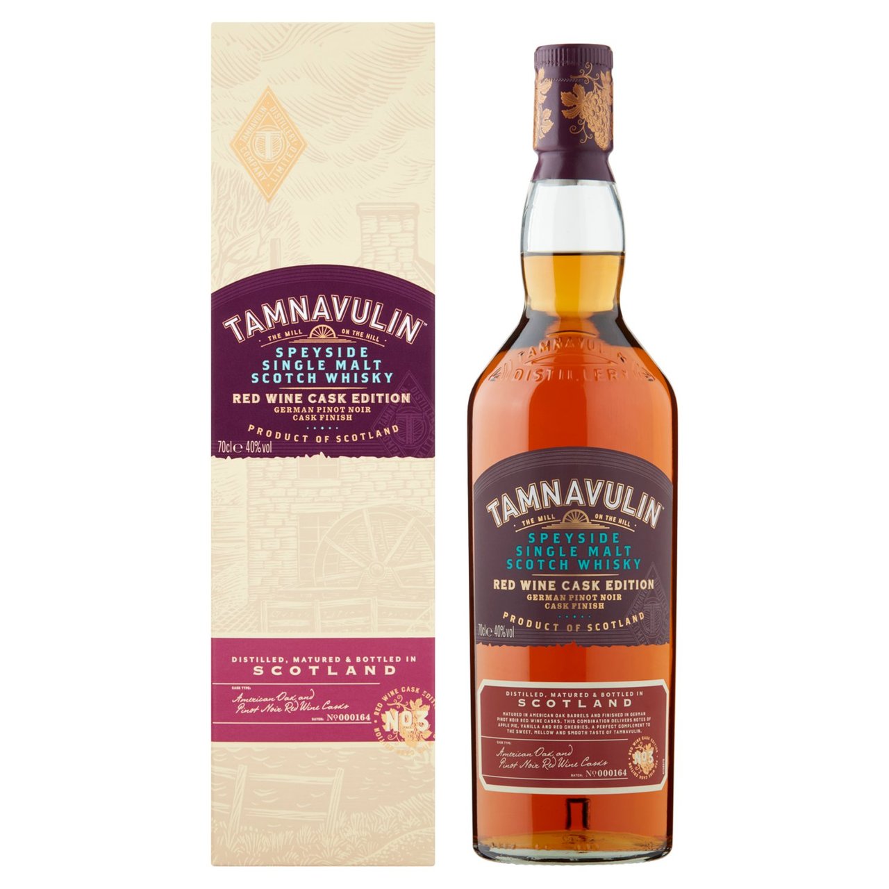 Tamnavulin German Pinot Noir Edition, Speyside Single Malt Scotch Whisky