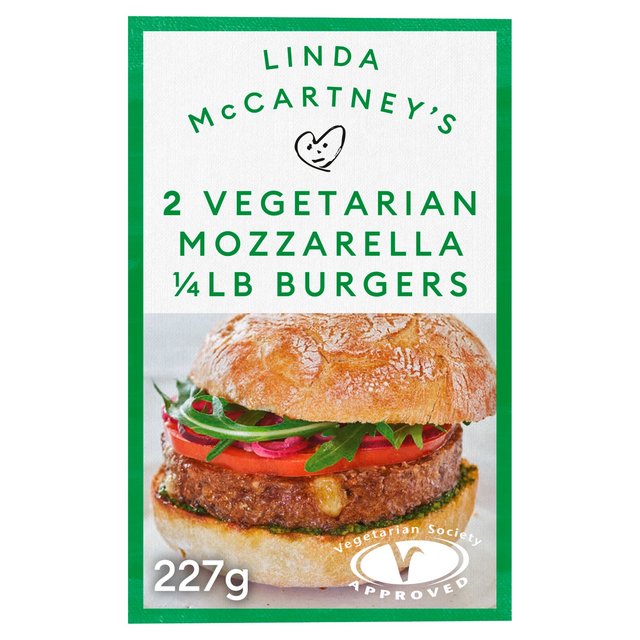 Linda McCartney 2 Mozzarella Burgers Frozen