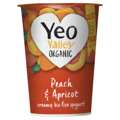 Yeo Valley Organic Peach & Apricot Creamy Bio Live Yogurt