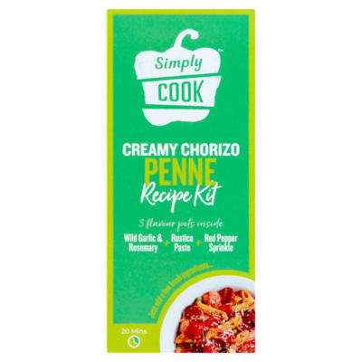 Simply Cook Creamy Chorizo Penne 3 Step Cooking Kit