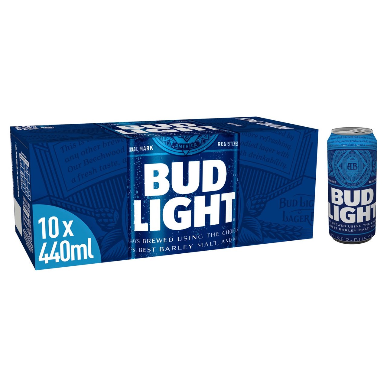 Bud Light Lager Beer Cans