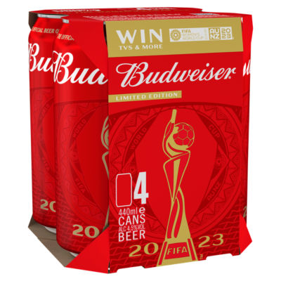 Budweiser Limited Edition Beer 4 X 440ml