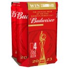 Budweiser Lager Beer Cans 4x568ml