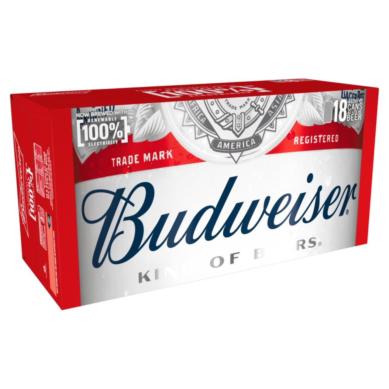 Budweiser Lager Beer Cans